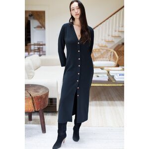 Emerson Fry Long V Neck Midi Dress Size XS